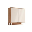 Ver imagem 1 de Armário de Cozinha Modulado Alpha 2502 com 2 Portas 80cm Freijó Off White