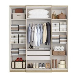 Guarda-Roupa Casal com Espelho 4 Portas 2 Gavetas Splendore Plus Glass  - 2