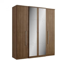 Guarda-Roupa Casal com Espelho 4 Portas 2 Gavetas Splendore Plus Glass  - 3