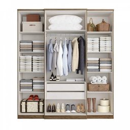 Guarda-Roupa Casal com Espelho 4 Portas 2 Gavetas Splendore Plus Glass  - 2