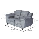 Ver imagem 3 de Sofá para Sala de Estar 2 Lugares Clássico