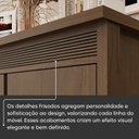 Ver mais imagens de Cômoda 2 Portas 4 Gavetas MDF Polidoro Marrom/Ambar