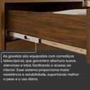 Ver imagem 7 de Cômoda 2 Portas 4 Gavetas MDF Polidoro Marrom/Ambar