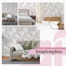 Papel De Parede Zara 50 Tons Cinza Fio Rosê Auto Colante Sala Quarto 3m - 5