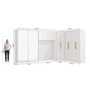 Ver imagem 4 de Quarto Modulado Kappesberg Adapt Branco 5 Peças 418cm x 263cm