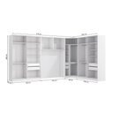 Ver imagem 3 de Quarto Modulado Kappesberg Adapt Branco 5 Peças 418cm x 263cm