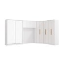 Ver imagem 2 de Quarto Modulado Kappesberg Adapt Branco 5 Peças 418cm x 263cm