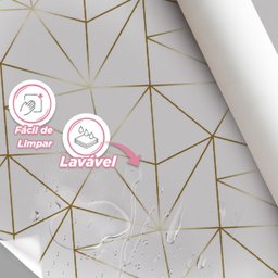 Papel De Parede Adesivo Zara Gold Ouro Auto Colante Sala Quarto3m - 2