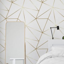 Papel De Parede Adesivo Zara Gold Ouro Auto Colante Sala Quarto3m - 1