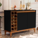 Ver imagem 1 de Aparador Monaco Cor Preto com Nature