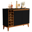 Ver imagem 2 de Aparador Monaco Cor Preto com Nature