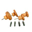 Ver imagem 3 de Cabideiro / Gancho de Parede (kit com 4 Peças Caramelo)