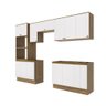 Lavanderia Modulada Kappesberg Celeste 9 Peças Nogueira/branco 310,5cm - 4