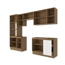 Ver imagem 3 de Lavanderia Modulada Kappesberg Celeste 9 Peças Nogueira/branco 310,5cm