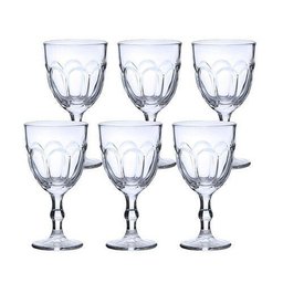 Conjunto 6 Taças de Água Casual 300 Ml Modelo Lotus - 1