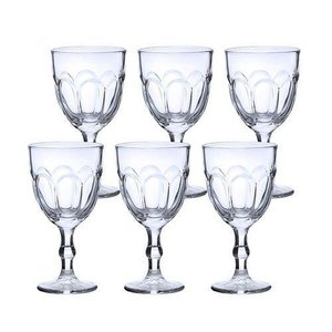 Conjunto 6 Taças de Água Casual 300 Ml Modelo Lotus