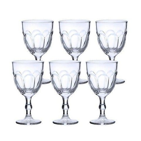 Conjunto 6 Taças de Água Casual 300 Ml Modelo Lotus