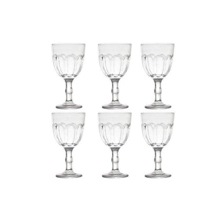 Conjunto 6 Taças de Água Casual 300 ml Modelo Faces