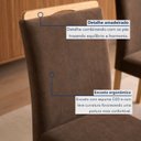 Ver mais imagens de Conjunto Sala de Jantar 8 Lugares Retangular Tampo Vidro/MDF 200x90cm Mesa e Cadeiras Lyra