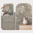 Ver imagem 2 de Papel de Parede Adesivo Floral Ramos Autocolante Rolo 10m