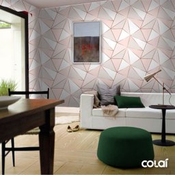 Papel De Parede Zara Decor Fio Rosê Auto Colante 18m - 7