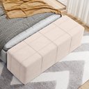 Ver imagem 7 de Puff Decorativo Living Sala de Estar 195 Cm Roma W01 Suede Bege - lyam