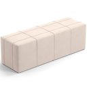 Ver imagem 1 de Puff Decorativo Living Sala de Estar 195 Cm Roma W01 Suede Bege - lyam