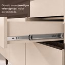 Ver imagem 5 de Balcão de Cozinha Gabinete Pia 120cm 2 Portas 1 Gaveta Suspenso Milano Multimóveis MP2414 Vanilla