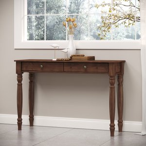 Aparador Mesinha Corredor Hall Entrada Madeira Maciça 100%:cafe