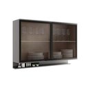 Ver imagem 1 de Armário de Cozinha Modulado Alpha 2500 C/ 2 Portas C/ Vidro 120cm Cinza - Carraro