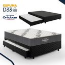 Ver imagem 5 de Bicama Box com Colchão Ortobom Airtech 100 D33 + Auxiliar de Espuma D28 Positanno Casal 138cm