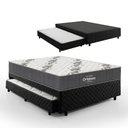 Ver imagem 4 de Bicama Box com Colchão Ortobom Airtech 100 D33 + Auxiliar de Espuma D28 Positanno Casal 138cm