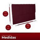 Ver imagem 4 de Cabeceira Casal Queen Estofada para Cama Box Dália Suede