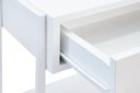 Ver imagem 6 de Mesa Cabeceira Casal 2und. Brancas Gaveta Nicho Apoio Quarto Minimalista