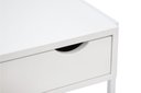 Ver imagem 3 de Mesa Cabeceira Casal 2und. Brancas Gaveta Nicho Apoio Quarto Minimalista