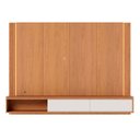 Ver imagem 2 de Home Suspenso Soge para TV até 75 Fita LED Portas Deslizantes MDP/MDF 217cm Freijó/Off White G73 - g