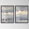 Quadro 65x90cm Andes Moldura Preta com Vidro Decorativo Interiores - 1