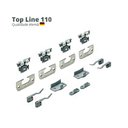 Ver imagem 1 de Sistema De Portas De Correr Tl 110 Hettich 2 Portas Sem Amortecimento