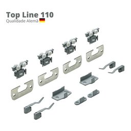 Sistema De Portas De Correr Tl 110 Hettich 2 Portas Sem Amortecimento - 3