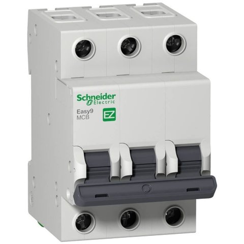Disjuntor Easy9 3p com Curva C de 20 Ampères e 400 Volts - Ez9f33320 - Schneider Disj.easy9 3p 20a C