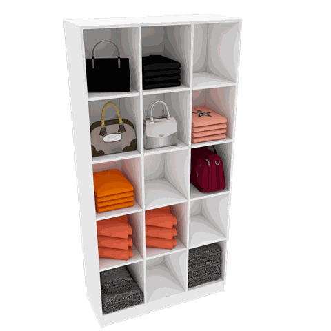 ARMÁRIO COLMEIA COMÉRCIO M20.2020B (CLOSET, LOJA, ORGANIZA) MUNDI MOVEIS Branco