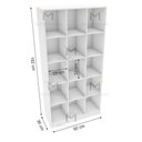 Ver imagem 3 de ARMÁRIO COLMEIA COMÉRCIO M20.2020B (CLOSET, LOJA, ORGANIZA) MUNDI MOVEIS Branco