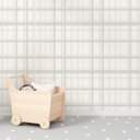 Ver imagem 1 de Papel de Parede Infantil Xadrez Tartan Cinza Claro