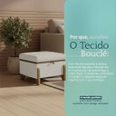 Ver imagem 6 de Puff Recamier Baú Versallies 50 Cm para Sala Quarto Bouclé