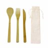 Talheres de Bambu + Ecobag Juta - 1