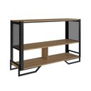 Ver imagem 3 de Aparador Telado 134cm em Metal Estilo Industrial com 2 Nichos P1021 Mel
