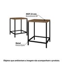 Ver imagem 2 de Kit Industrial com 2 Banquetas Baixas - Carvalho/Preto