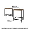 Kit Industrial com 2 Banquetas Baixas - Carvalho/Preto - 2