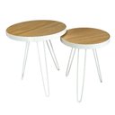 Ver imagem 2 de Conjunto Mesa Lateral Siena Freijo BELI HOUSE Branco