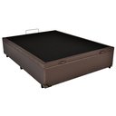 Ver imagem 2 de Cama Box Baú Viúva Corino Marrom 120x188x42